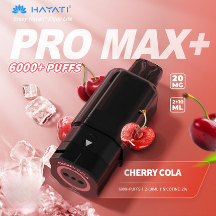 Prefilled Pods Hayati Pro Max Plus 6000 Puffs Box of 5