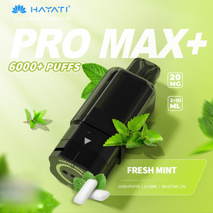Prefilled Pods Hayati Pro Max Plus 6000 Puffs Box of 5