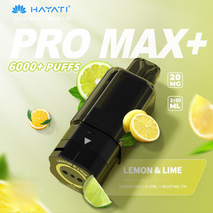 Prefilled Pods Hayati Pro Max Plus 6000 Puffs Box of 5