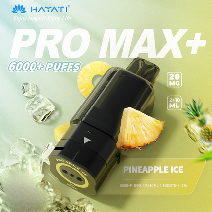 Prefilled Pods Hayati Pro Max Plus 6000 Puffs Box of 5