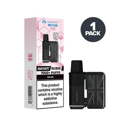 Prefilled Pods Hayati Rubik 7000 Box of 10