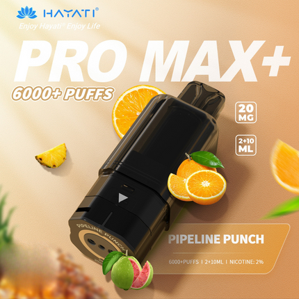 Prefilled Pods Hayati Pro Max Plus 6000 Puffs Box of 5