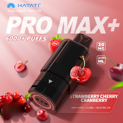 Prefilled Pods Hayati Pro Max Plus 6000 Puffs Box of 5