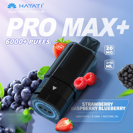 Prefilled Pods Hayati Pro Max Plus 6000 Puffs Box of 5
