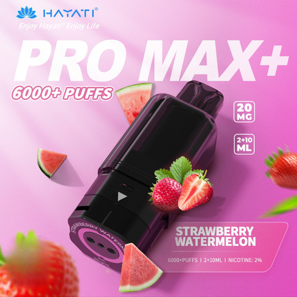 Prefilled Pods Hayati Pro Max Plus 6000 Puffs Box of 5