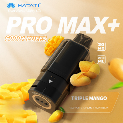 Prefilled Pods Hayati Pro Max Plus 6000 Puffs Box of 5