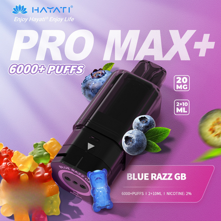 Prefilled Pods Hayati Pro Max Plus 6000 Puffs Box of 5