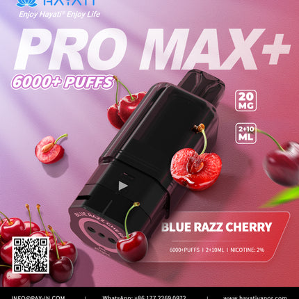 Prefilled Pods Hayati Pro Max Plus 6000 Puffs Box of 5