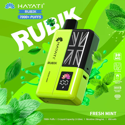 Hayati Rubik 7000 Puffs Box of 5