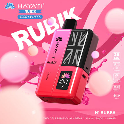 Hayati Rubik 7000 Puffs Box of 5