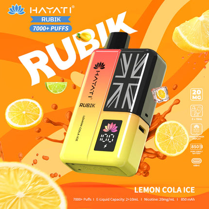 Hayati Rubik 7000 Puffs Box of 5
