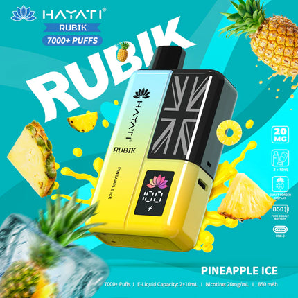 Hayati Rubik 7000 Puffs Box of 5