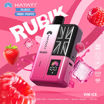 Hayati Rubik 7000 Puffs Box of 5