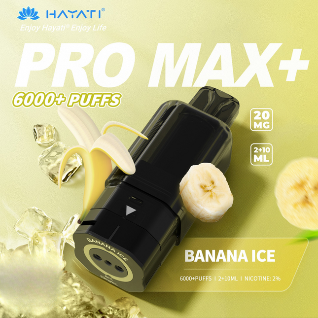 Prefilled Pods Hayati Pro Max Plus 6000 Puffs Box of 5