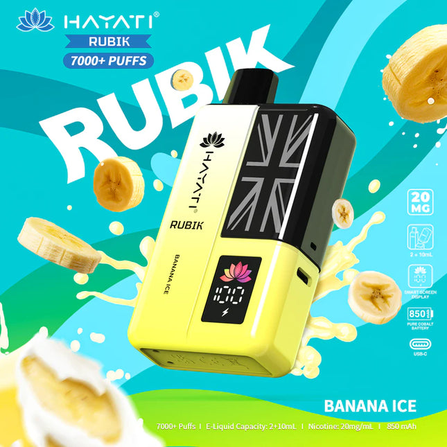 Hayati Rubik 7000 Puffs Box of 5