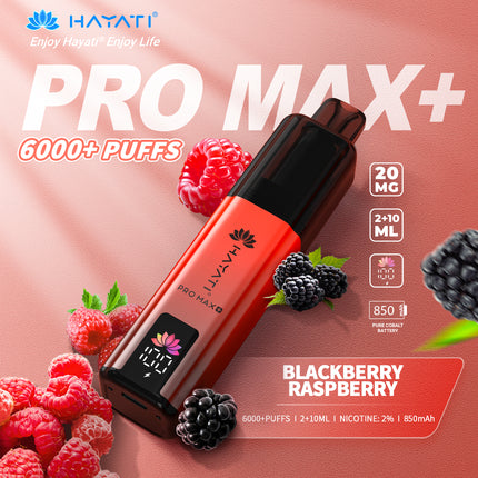 Hayati Pro Max Plus 6000 Puffs Prefilled Vape Kit Box of 5