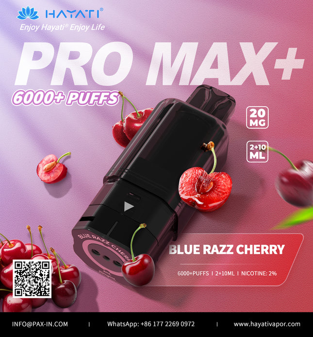 Prefilled Pods Hayati Pro Max Plus 6000 Puffs Box of 5