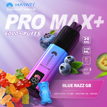 Hayati Pro Max Plus 6000 Puffs Prefilled Vape Kit Box of 5
