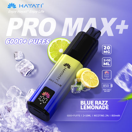Hayati Pro Max Plus 6000 Puffs Prefilled Vape Kit Box of 5