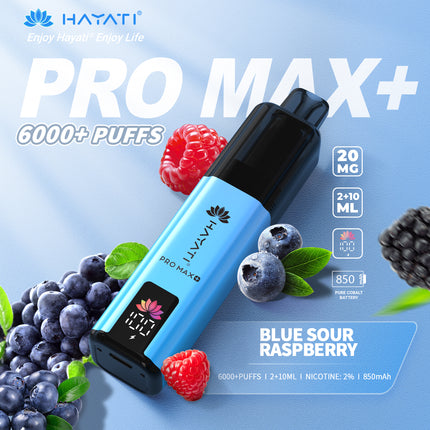 Hayati Pro Max Plus 6000 Puffs Prefilled Vape Kit Box of 5