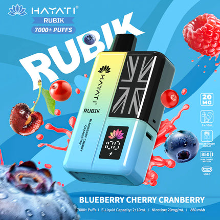 Hayati Rubik 7000 Puffs Box of 5