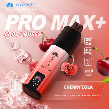 Hayati Pro Max Plus 6000 Puffs Prefilled Vape Kit Box of 5