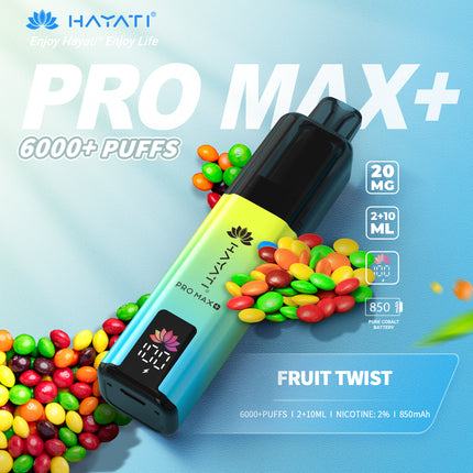 Hayati Pro Max Plus 6000 Puffs Prefilled Vape Kit Box of 5