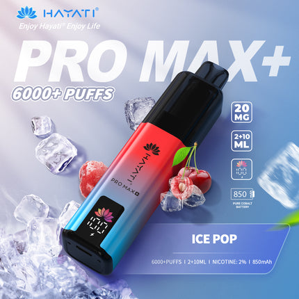 Hayati Pro Max Plus 6000 Puffs Prefilled Vape Kit Box of 5