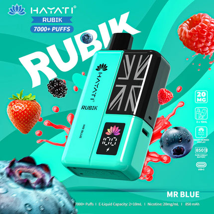 Hayati Rubik 7000 Puffs Box of 5