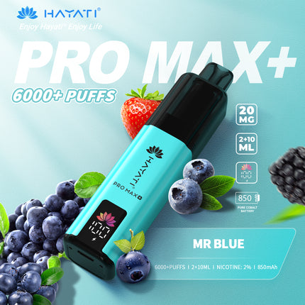 Hayati Pro Max Plus 6000 Puffs Prefilled Vape Kit Box of 5