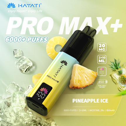 Hayati Pro Max Plus 6000 Puffs Prefilled Vape Kit Box of 5