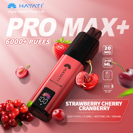 Hayati Pro Max Plus 6000 Puffs Prefilled Vape Kit Box of 5
