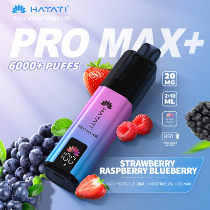 Hayati Pro Max Plus 6000 Puffs Prefilled Vape Kit Box of 5