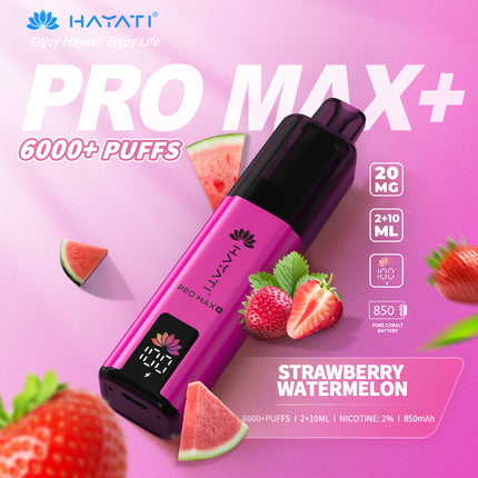 Hayati Pro Max Plus 6000 Puffs Prefilled Vape Kit Box of 5