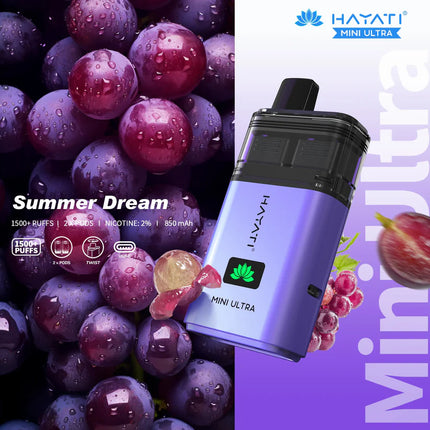 Hayati Mini Ultra 1500 Puffs Box of 10