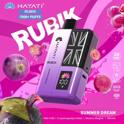 Hayati Rubik 7000 Puffs Box of 5