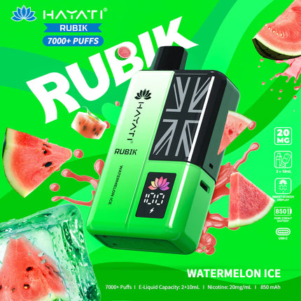 Hayati Rubik 7000 Puffs Box of 5