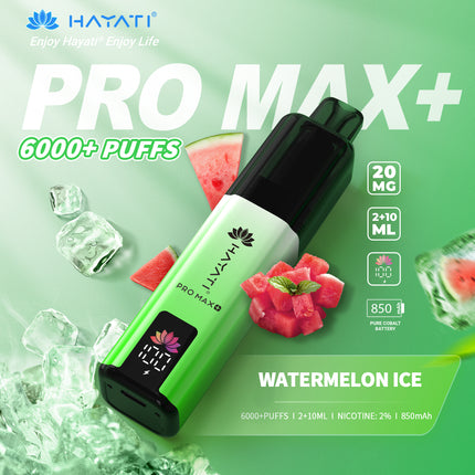 Hayati Pro Max Plus 6000 Puffs Prefilled Vape Kit Box of 5